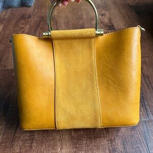 Altar'd State Mustard Yellow Tote Bag